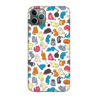 Kleurrijke katten: Volledig geprint iPhone 11 Pro Max Hoesje