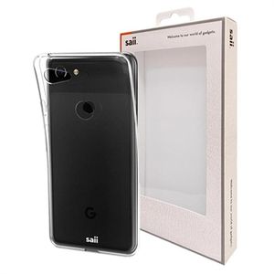 Saii Premium Antislip Google Pixel 3 XL TPU Hoesje - Doorzichtig