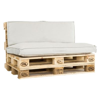 Unique Palletkussenset Luanda Kiezel Beige - 2 delig