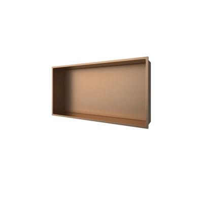 Wandnis Aloni Inbouw | 30x60x10 cm | 1 vak | Koper geborsteld