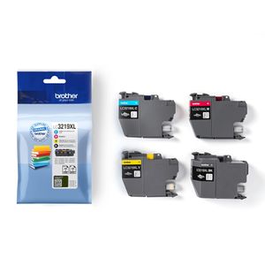 Brother LC3219XLVALBP tonercartridge 4 stuk(s) Origineel Zwart, Cyaan, Magenta, Geel