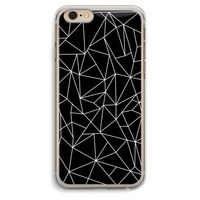 Geometrische lijnen wit: iPhone 6 Plus / 6S Plus Transparant Hoesje