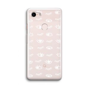 Eye pattern #3: Google Pixel 3 Transparant Hoesje