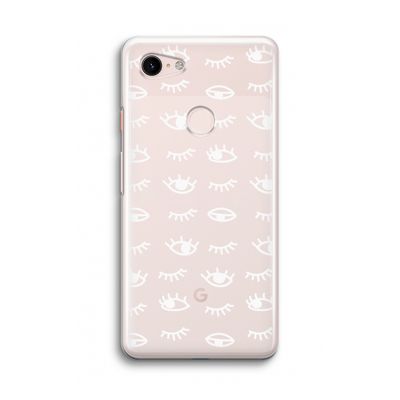 Eye pattern #3: Google Pixel 3 Transparant Hoesje