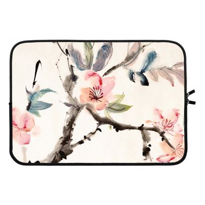 Japanse bloemen: Laptop sleeve 13 inch