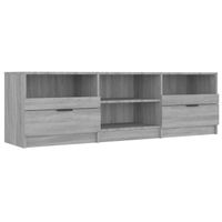 The Living Store TV-meubel - Trendy - TV-meubel - 150 x 33.5 x 45 cm - Grijs sonoma eiken - thumbnail