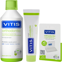 Vitis Vitis Orthodontic Kit - Mondwater + Tandpasta + Beugelwax