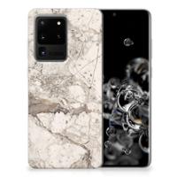 Samsung Galaxy S20 Ultra | TPU | Siliconen hoesje | Marmer Beige