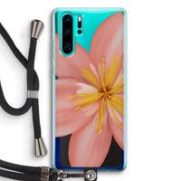 Pink Ellila Flower: Huawei P30 Pro Transparant Hoesje met koord