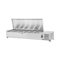Opzetkoelvitrine - 140 x 39 cm - 5 GN 1/3 containers