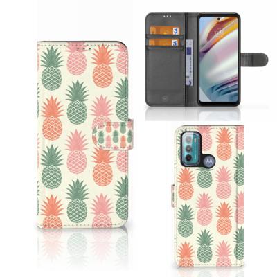 Motorola Moto G60 | Book Cover | Ananas