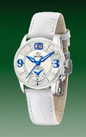 Horlogeband Jaguar J624-1 / J624-A Leder Wit 17mm