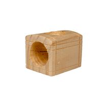 Houten schatkist knaagdierenspeeltje Houten schatkist knaagdierenspeeltje