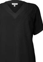 Yoek T-shirt HANNELORE | Zwart | Maat 50/52