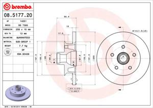 Brembo Remschijven 08.5177.20