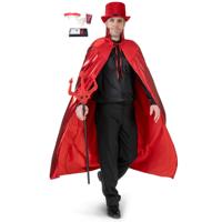 Halloween Dracula/vampier verkleed set - volwassenen - cape/tanden/schmink