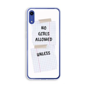 No Girls Allowed Unless: Honor Play 8A Transparant Hoesje