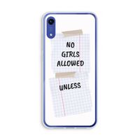 No Girls Allowed Unless: Honor Play 8A Transparant Hoesje