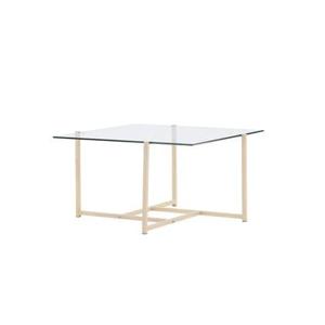 Fjôrd - Salontafel Zwart 80cm - Glas - Hybrid