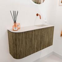 Toiletmeubel Mondiaz Joya Dlux | 81.6 cm | Meubelkleur Dusk | Faye wastafel Meli Wasbak Rechts | Zonder kraangat(en) Toiletmeubel Mondiaz Joya Dlux | 81.6 cm | Meubelkleur Dusk | Faye wastafel Meli Wasbak Rechts | Zonder kraangat(en)