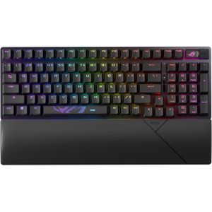 ASUS ROG Strix Scope II 96 Wireless gaming toetsenbord 96%, RGB leds, Hot-swappable, PBT Double-shot, Bluetooth / 2.4GHz / USB 2.0