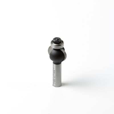 Trasco Hardmetaal kogelfrees radius 8mm x diameter 19mm met lager 12mm D19 Trasco Hardmetaal kogelfrees radius 8mm x diameter 19mm met lager 12mm D19