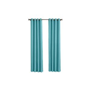 Larson - Luxe geweven blackout gordijn - met ringen - 3m x 2.5m - Mint-turquoise
