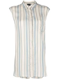 ASPESI blouse sans manches à rayures - Tons neutres
