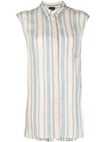ASPESI blouse sans manches à rayures - Tons neutres