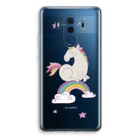 Regenboog eenhoorn: Huawei Mate 10 Pro Transparant Hoesje