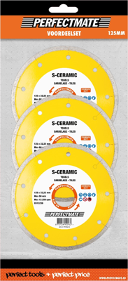 Perfectmate S-Ceramic 3-in-1 voordeelset 125mm, asgat 22.23mm | 1 stuk - SP20P