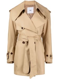 JNBY trench croisé à taille ceinturée - Marron