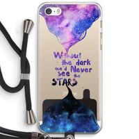 Stars quote: iPhone 5 / 5S / SE Transparant Hoesje met koord