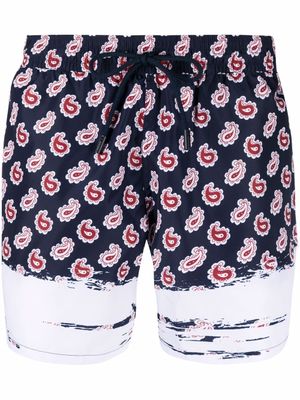 ETRO short de bain à imprimé cachemire - Bleu