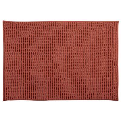 MSV Badkamerkleedje/badmat tapijt - voor op de vloer - terracotta - 40 x 60 cm