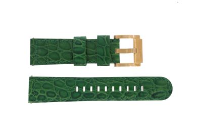 Horlogeband Marc Coblen MCSLR2087 Leder Groen 22mm
