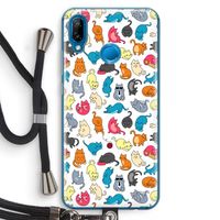 Kleurrijke katten: Huawei P20 Lite Transparant Hoesje met koord