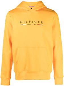 Tommy Hilfiger hoodie à logo imprimé - Jaune