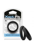 #14 Xact-Fit Cockring 2-Pack - Black - thumbnail