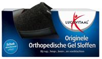 Lucovitaal Orthopedische gel sloffen zwart maat 40-41 Lucovitaal Orthopedische gel sloffen zwart maat 40-41