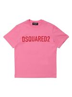 DSQUARED2 KIDS t-shirt en coton à logo imprimé - Rose - thumbnail