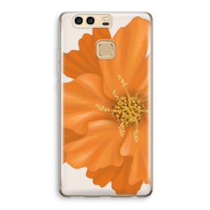 Orange Ellila flower: Huawei P9 Transparant Hoesje