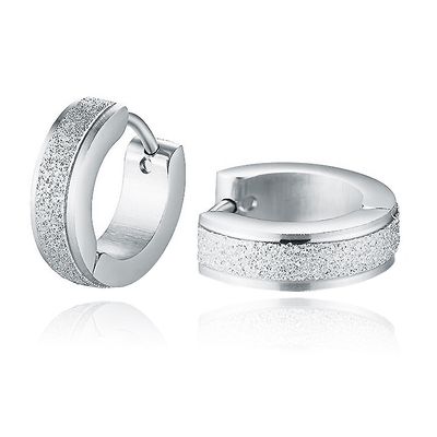 Stalen dames creolen Stardust Silver