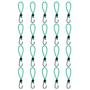 VidaXL Spanelastieken met haken 20 st 15 cm