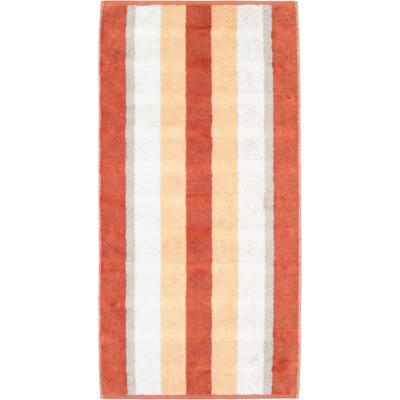 Cawö Cawo Noblesse Stripes Handdoek 50x100 brick