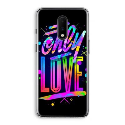 Only Love: OnePlus 7 Transparant Hoesje