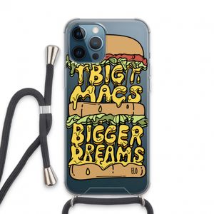 Big Macs Bigger Dreams: iPhone 13 Pro Max Transparant Hoesje met koord