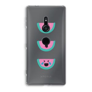 Smiley watermeloen: Sony Xperia XZ2 Transparant Hoesje