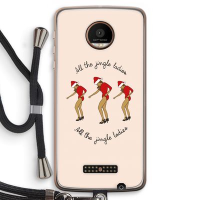 Jingle Ladies: Motorola Moto Z Force Transparant Hoesje met koord