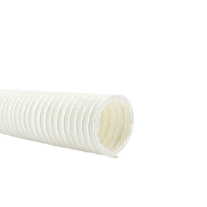 Flexibele Slang Wit Pvc - Ø125 - Lengte 1 Meter